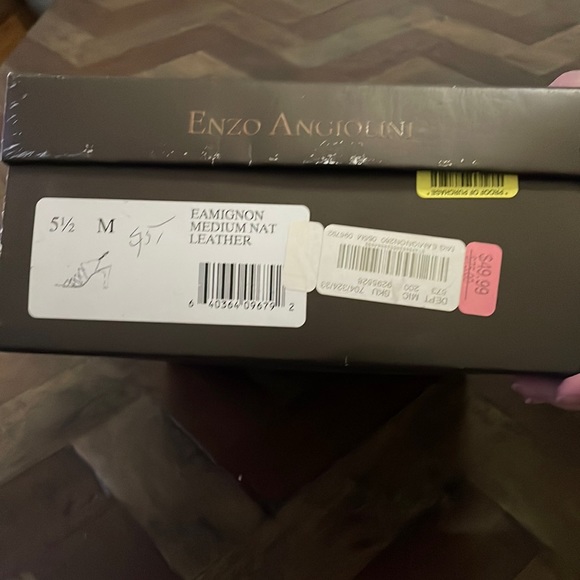 Brown Enzo Angiolini Heels Women’s 5.5 Shoes Leather - Picture 3 of 3